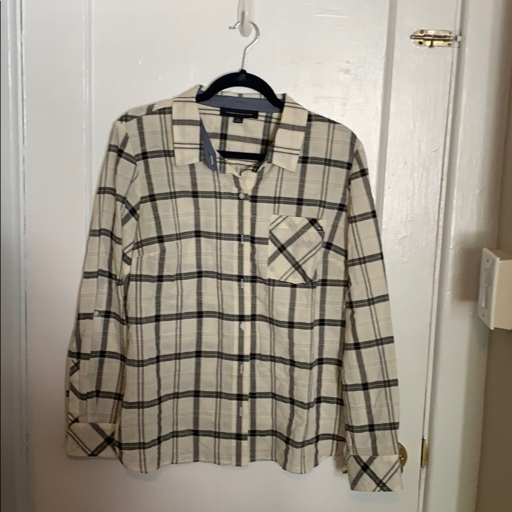 Plaid button down